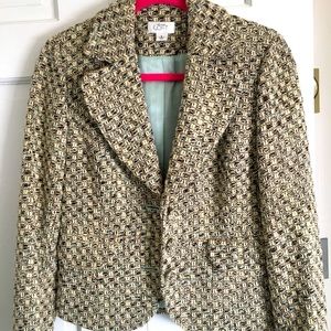 Anne Taylor Loft tweed blazer
